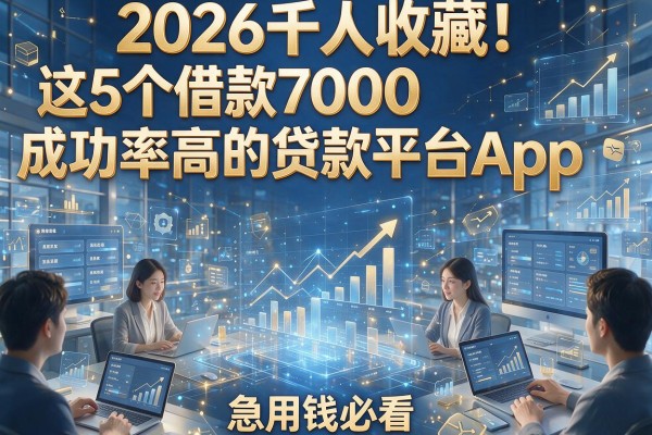 2026千人收藏！这5个借款7000成功率高的贷款平台App，急用钱必看