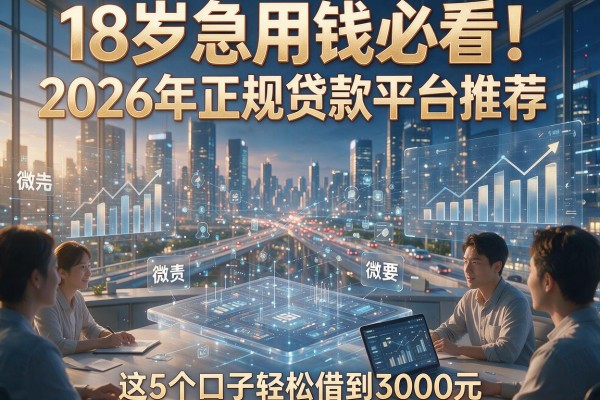 18岁急用钱必看!2026年正规贷款平台推荐,这5个口子轻松借到3000元