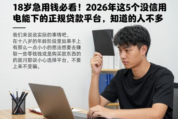 18岁急用钱必看！2026年这5个没信用卡也能下的正规贷款平台，知道的人不多