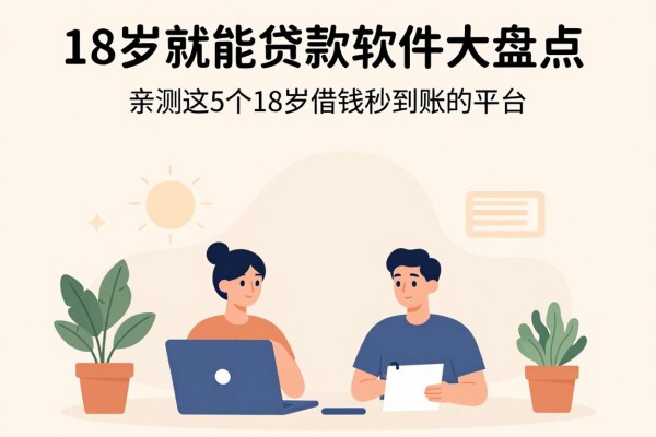 18岁就能贷款软件大盘点!亲测这5个18岁借钱秒到账的平台,体验不错
