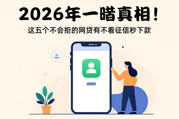 2026年一睹真相！这五个不会被拒的网贷有手机借款软件，不看征信秒下款