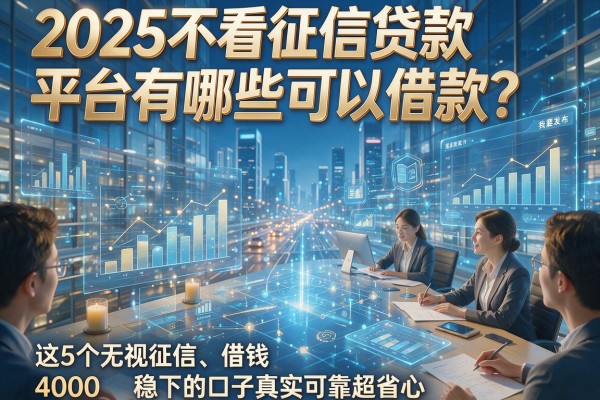 2025不看征信贷款平台有哪些可以借款？这5个无视征信、借钱4000稳下的口子真实可靠超省心