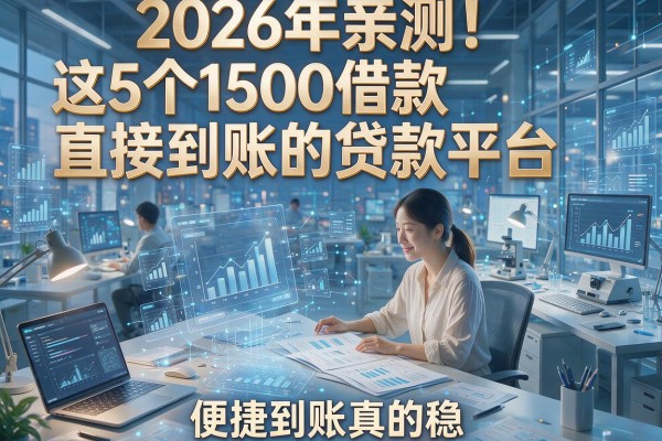 2026年亲测!这5个1500借款直接到账的贷款平台,便捷到账真的稳