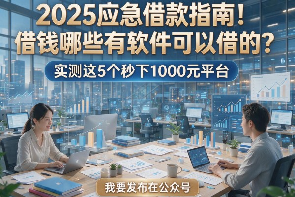 2025应急借款指南!借钱哪些有软件可以借的?实测这5个秒下1000元平台