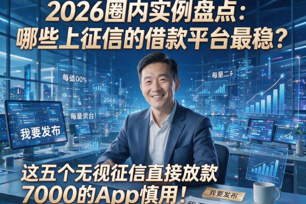 2026圈内实例盘点：哪些上征信的借款平台最稳？这五个无视征信直接放款7000的App慎用！
