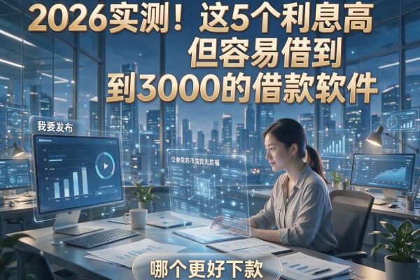 2026实测！这5个利息高但容易借到3000的借款软件，哪个更好下款？