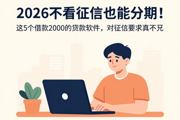 2026不看征信也能分期!这5个借款2000的贷款软件,对征信要求真不高