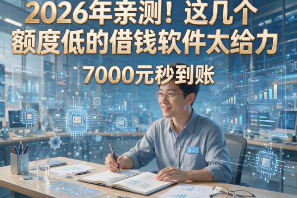 2026年亲测！这几个额度低的借钱软件太给力，7000元秒到账