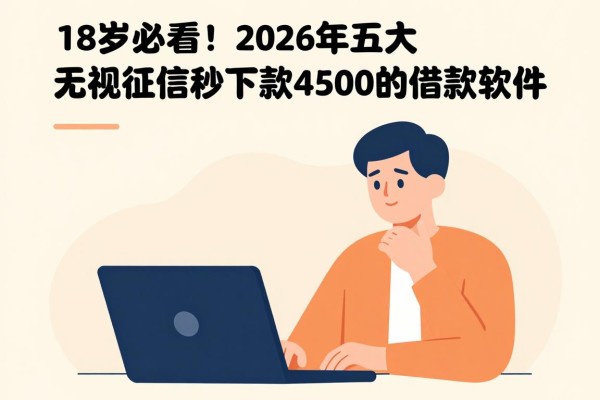 18岁必看！2026年五大无视征信秒下款4500的借款软件，放款快就选这些