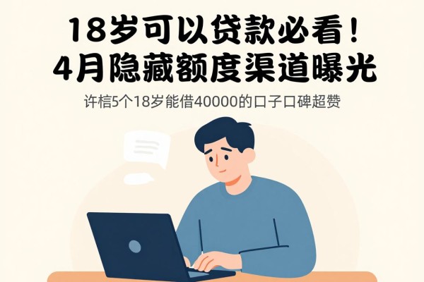 18岁可以贷款必看!4月隐藏额度渠道曝光,这5个18岁能借40000的口子口碑超赞