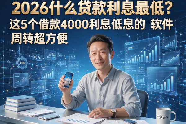 2026什么贷款利息最低?这5个借款4000利息低的软件周转超方便
