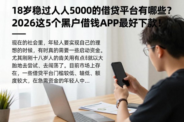 18岁稳过人人5000的借贷平台有哪些？2026这5个黑户借钱APP最好下款！