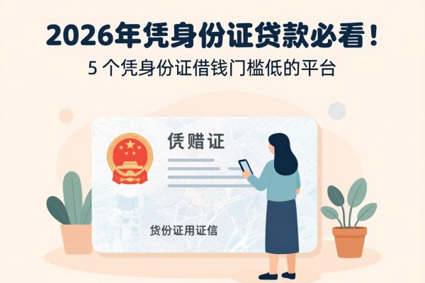 2026年凭身份证贷款必看！2026长期实测盘点：5个凭身份证借钱门槛低的平台