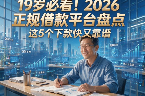 19岁必看！2026正规借款平台盘点，这5个下款快又靠谱