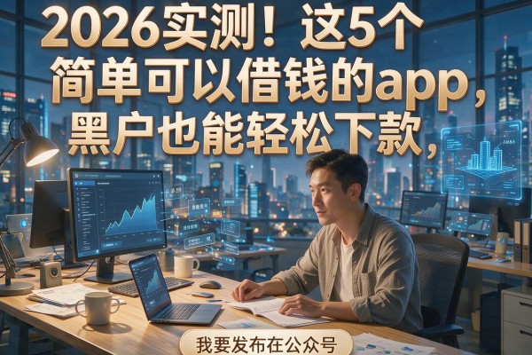 2026实测！这5个简单可以借钱的app，黑户也能轻松下款