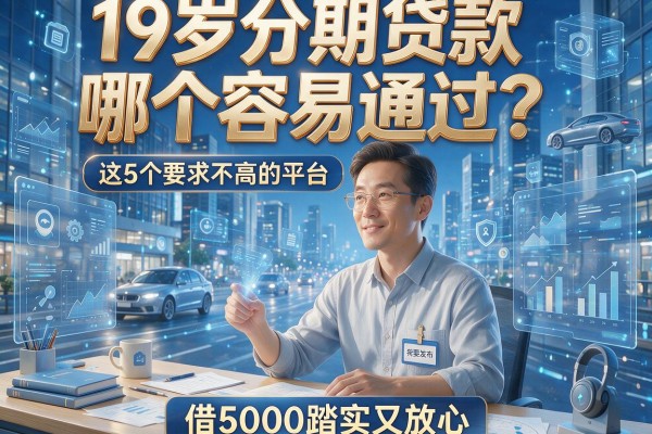 19岁分期贷款哪个容易通过？这5个要求不高的平台，借5000踏实又放心！