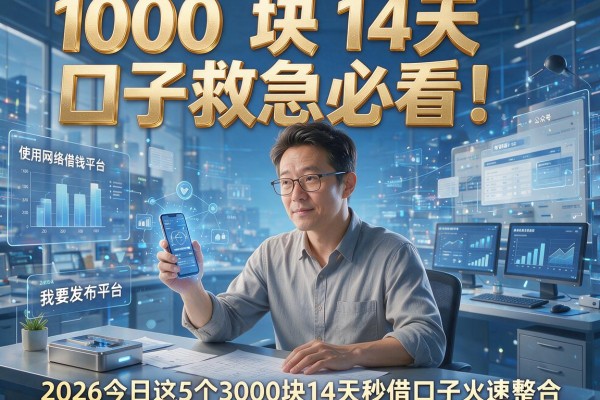 1000块14天口子救急必看！2026今日这5个3000块14天秒借口子火速整合
