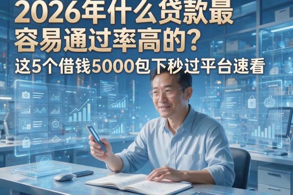 2026年什么贷款最容易通过率高的?这5个借钱5000包下秒过平台速看!