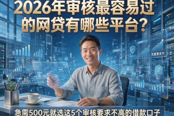 2026年审核最容易过的网贷有哪些平台？急需500元就选这5个审核要求不高的借款口子