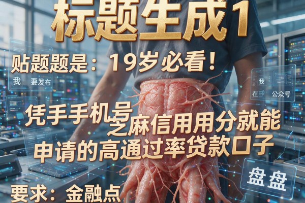 19岁必看！凭手机号芝麻信用分就能申请的高通过率贷款口子盘点