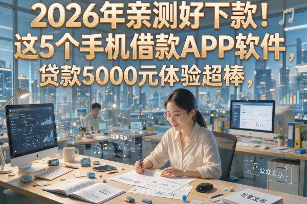 2026年亲测好下款！这5个手机借款APP软件，贷款5000元体验超棒