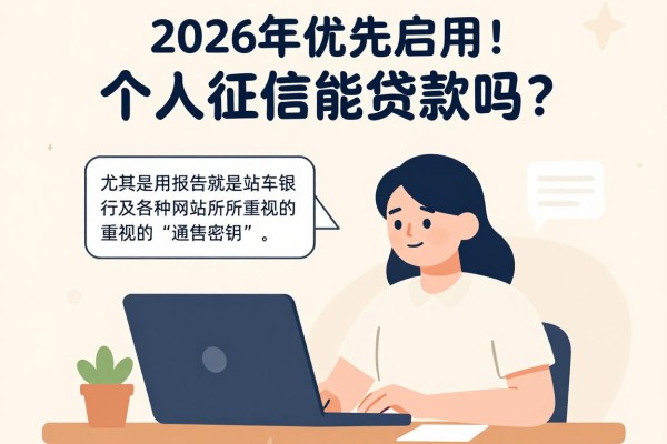 2026年优先启用!个人征信能贷款吗?顺道盘点5个凭征信可借500的靠谱口子