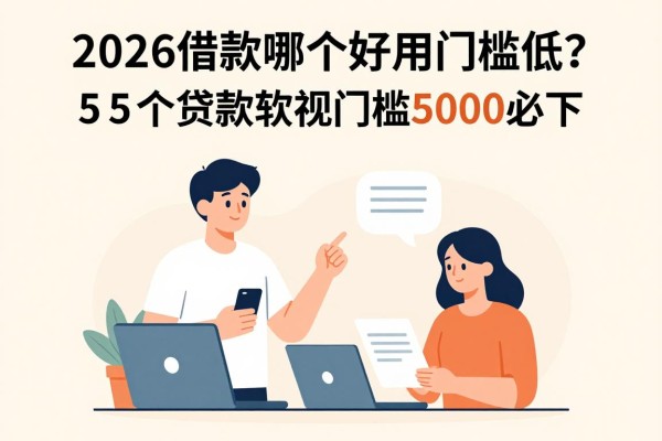 2026借款哪个好用门槛低?这5个贷款软件无视门槛5000必下,安心之选