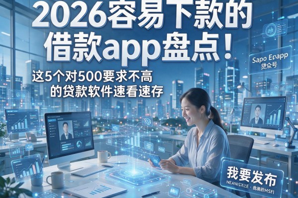 2026容易下款的借款app盘点!这5个对500要求不高的贷款软件速看速存