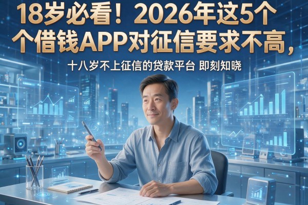 18岁必看!2026年这5个借钱APP对征信要求不高,十八岁不上征信的贷款平台即刻知晓