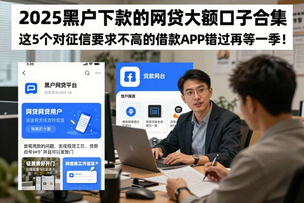2025黑户下款的网贷大额口子合集,这5个对征信要求不高的借款APP错过再等一季!