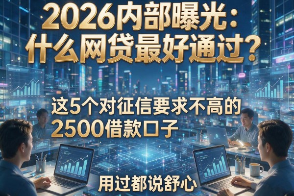2026内部曝光:什么网贷最好通过?这5个对征信要求不高的2500借款口子,用过都说舒心!