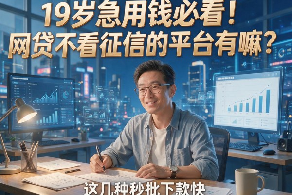 19岁急用钱必看！网贷不看征信的平台有嘛？这几种秒批下款快
