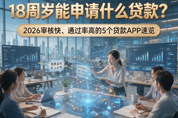 18周岁能申请什么贷款?2026审核快、通过率高的5个贷款APP速览!