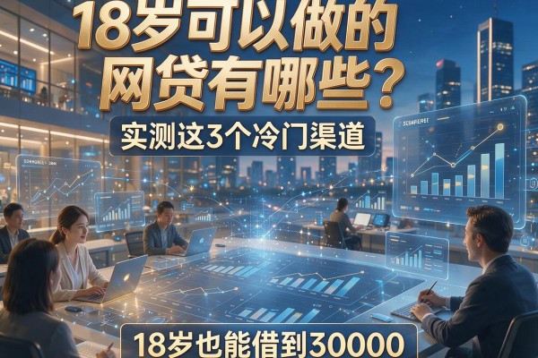 18岁可以做的网贷有哪些？实测这3个冷门渠道，18岁也能借到30000！
