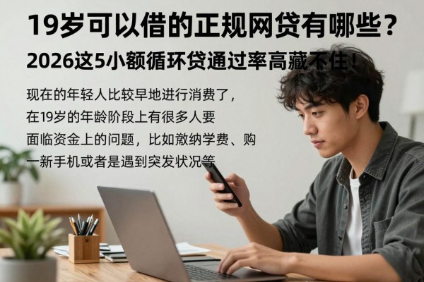 19岁可以借的正规网贷有哪些?2026这5个小额循环贷通过率高到藏不住!