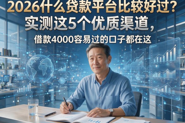 2026什么贷款平台比较好过？实测这5个优质渠道，借款4000容易过的口子都在这