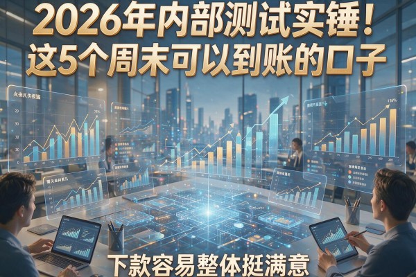 2026年内部测试实锤!这5个周末可以到账的口子,下款容易整体挺满意