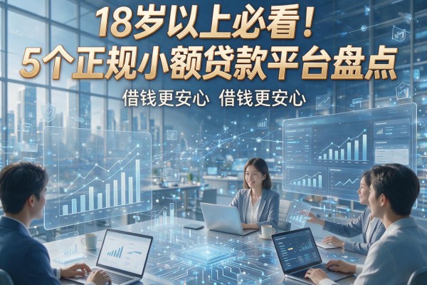 18岁以上必看！5个正规小额贷款平台盘点，借钱更安心