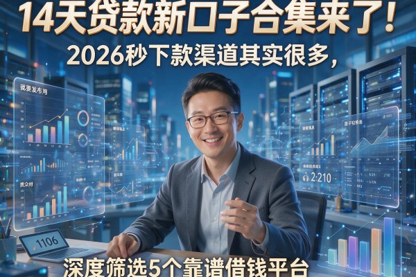 14天贷款新口子合集来了！2026秒下款渠道其实很多，深度筛选5个靠谱借钱平台