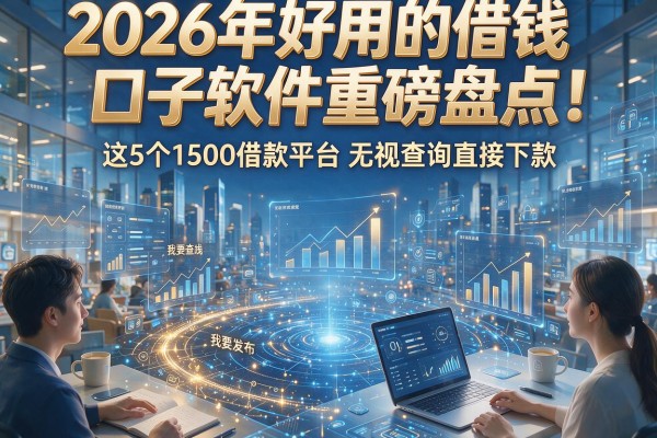 2026年好用的借钱口子软件重磅盘点!这5个1500借款平台无视查询直接下款