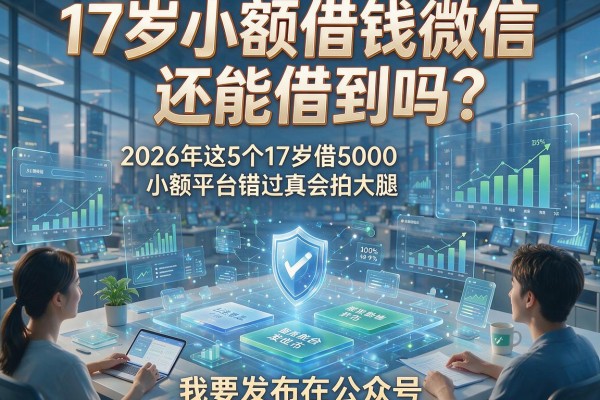 17岁小额借钱微信还能借到吗?2026年这5个17岁借5000小额平台错过真会拍大腿!