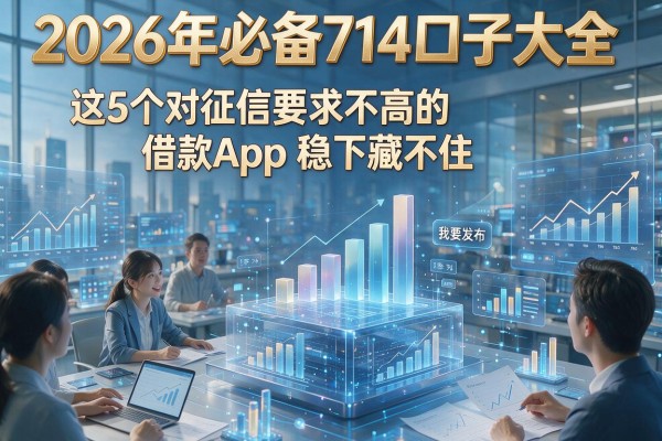 2026年必备714口子大全，这5个对征信要求不高的借款App稳下藏不住！
