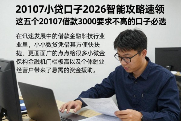 20107小贷口子2026智能攻略速领!这五个20107借款3000要求不高的口子必选