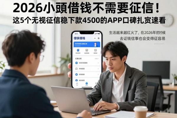 2026小额借钱不需要征信！这5个无视征信稳下款4500的APP口碑扎实速看