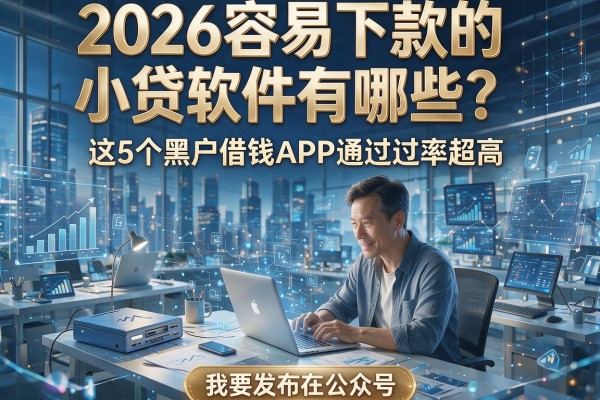 2026容易下款的小贷软件有哪些?这5个黑户借钱APP通过率超高!