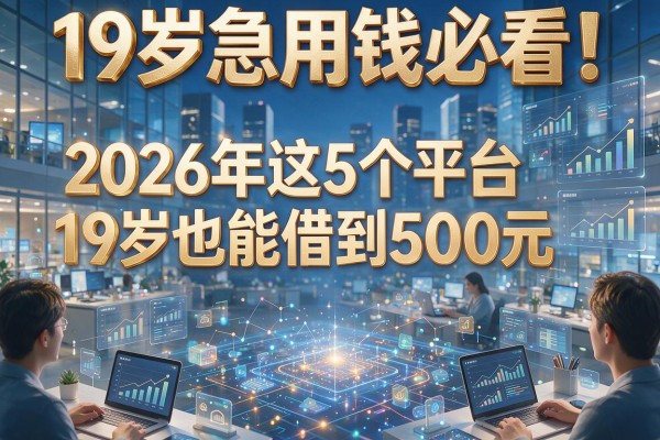 19岁急用钱必看！2026年这5个平台19岁也能借到500元