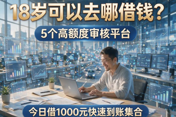18岁可以去哪借钱?5个高额度审核平台,今日借1000元快速到账集合!