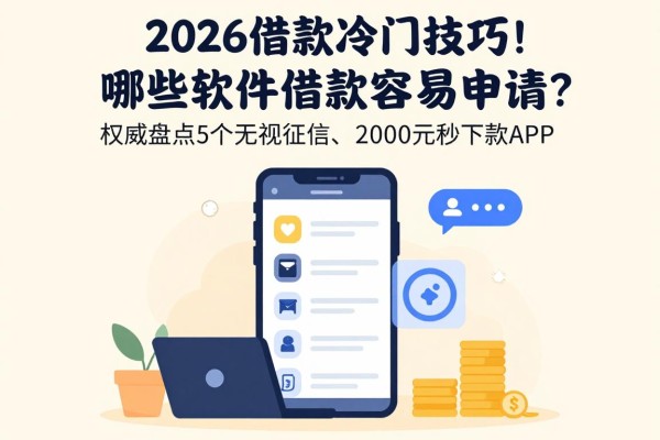 2026借款冷门技巧!哪些软件借款容易申请?权威盘点5个无视征信、2000元秒下款APP
