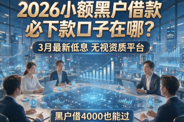 2026小额黑户借款必下款口子在哪？3月最新低息无视资质平台，黑户借4000也能过！