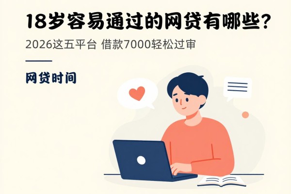 18岁容易通过的网贷有哪些?2026这五个平台借款7000轻松过审